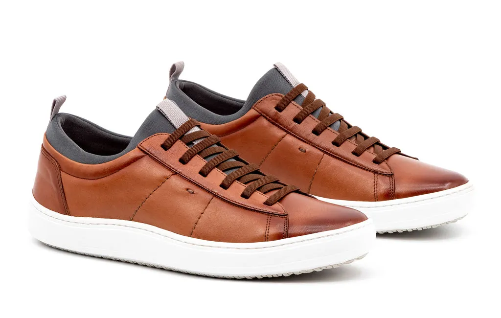 Cameron Hand Finished Sheep Skin Leather Sneakers