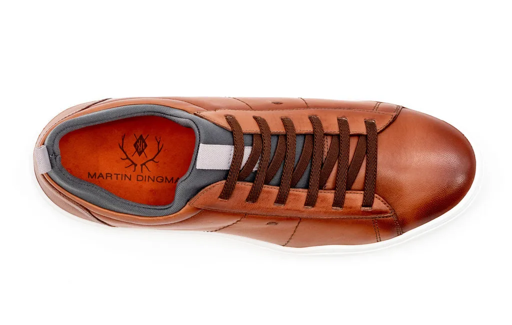 Cameron Hand Finished Sheep Skin Leather Sneakers
