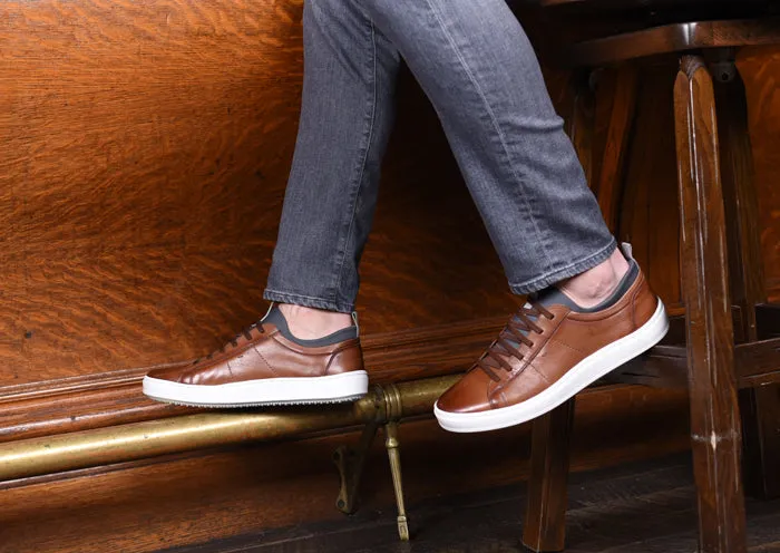 Cameron Hand Finished Sheep Skin Leather Sneakers