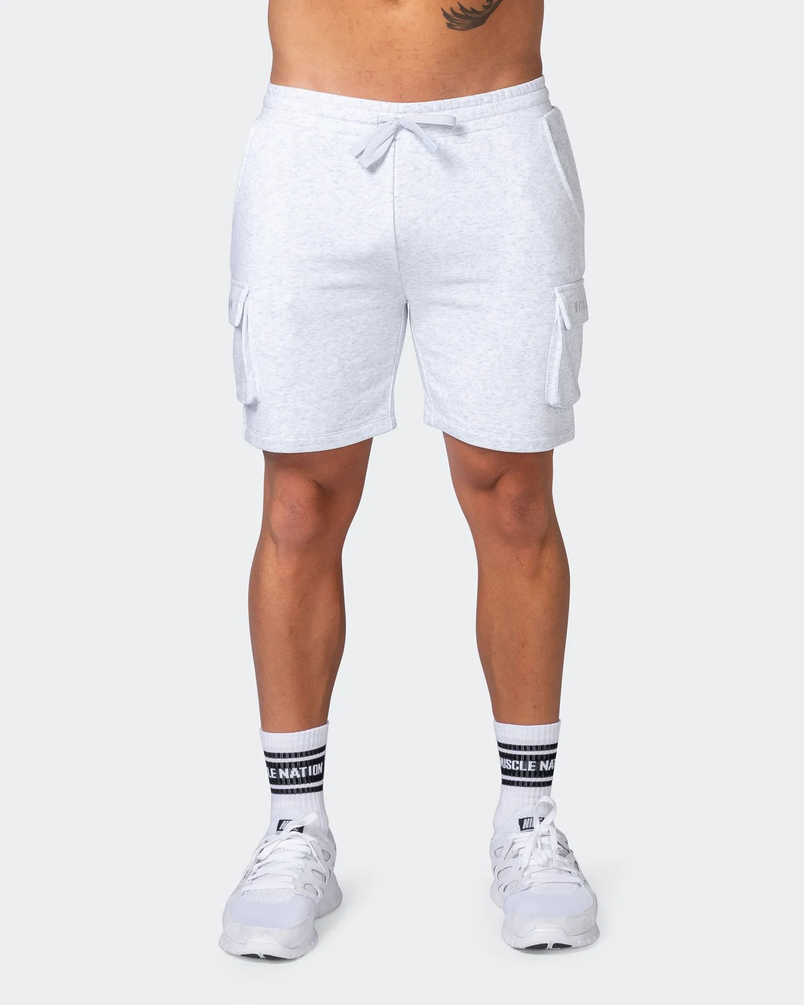 Cargo Shorts - White Marl