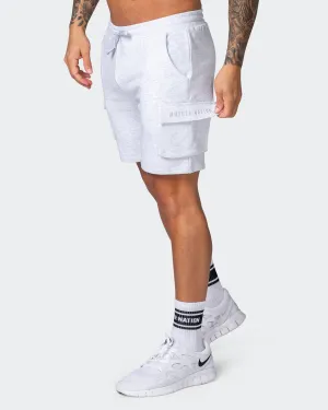Cargo Shorts - White Marl