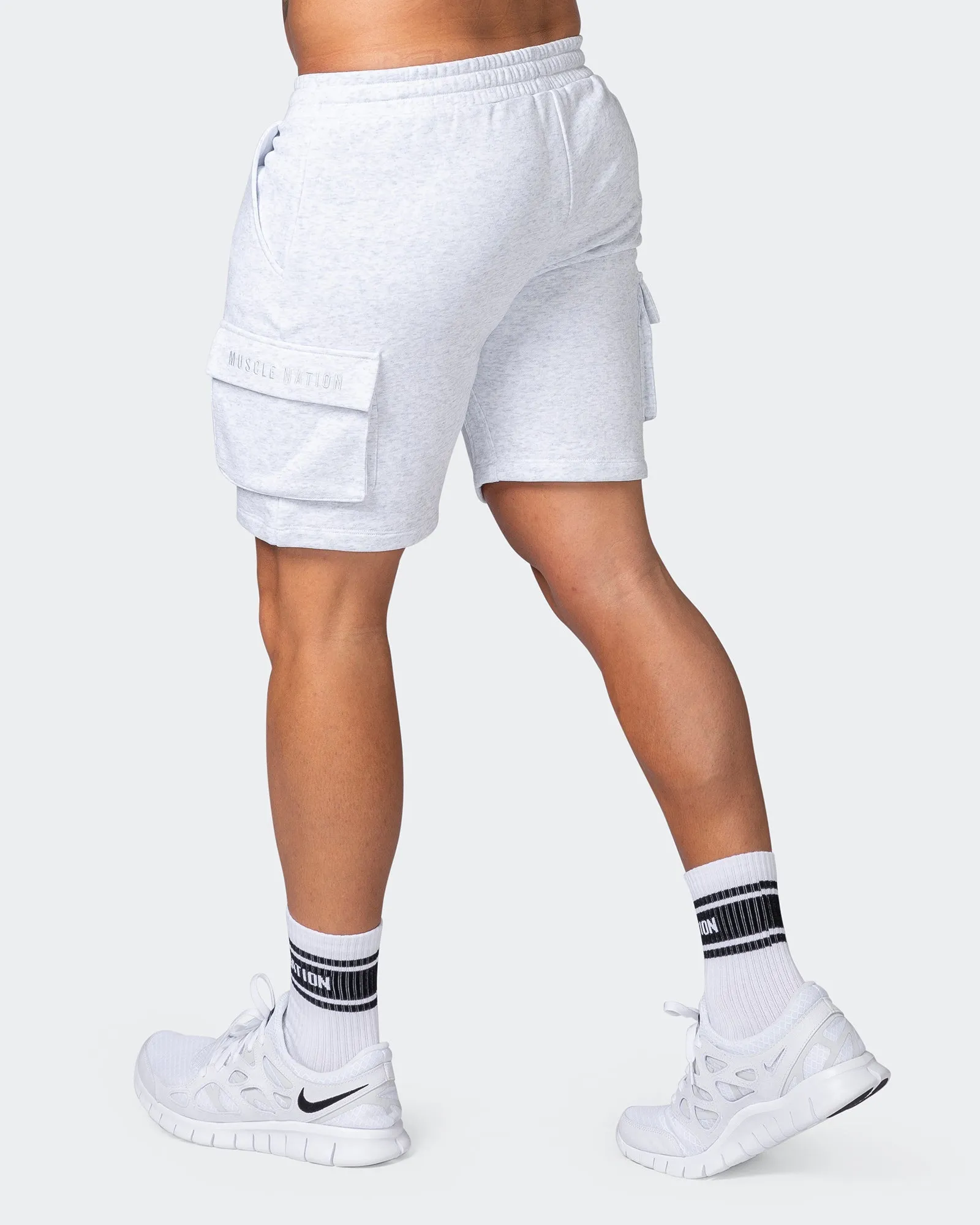 Cargo Shorts - White Marl