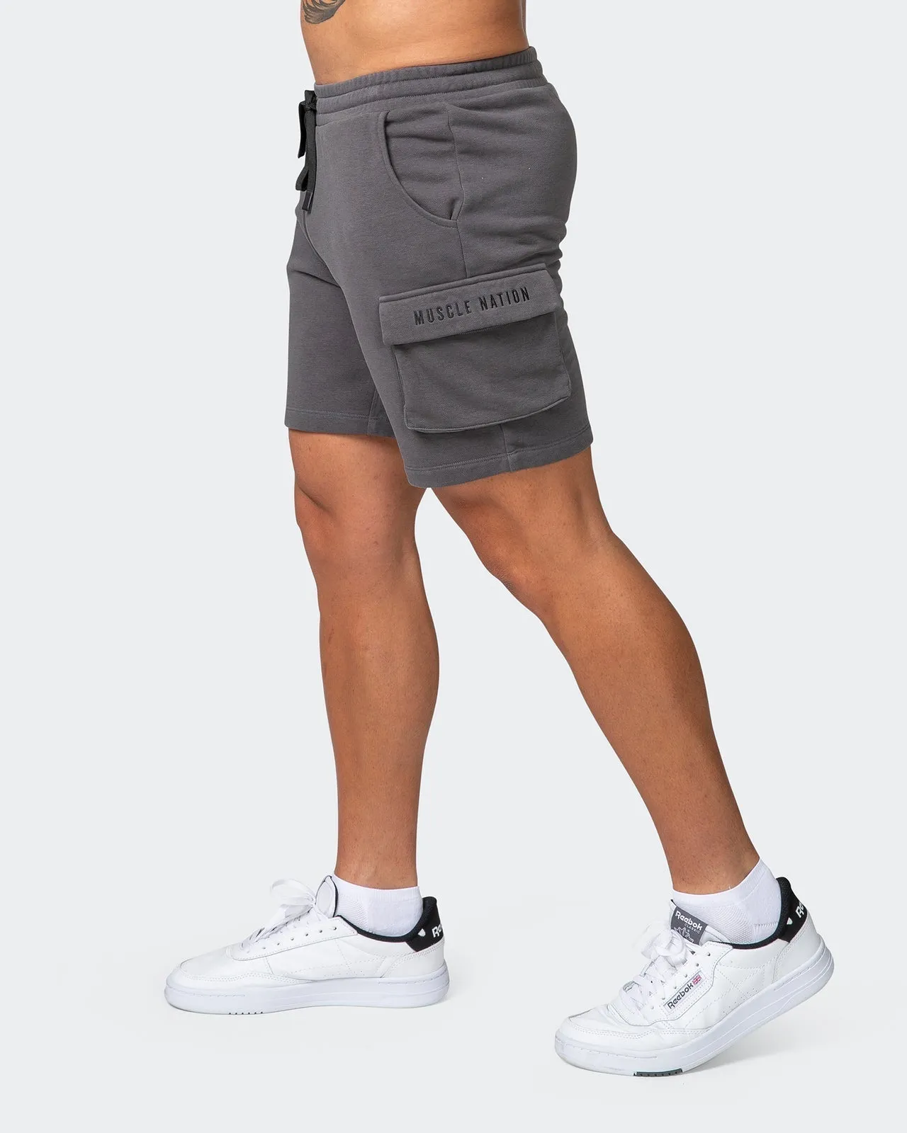 Cargo Vintage Shorts - Washed Charcoal