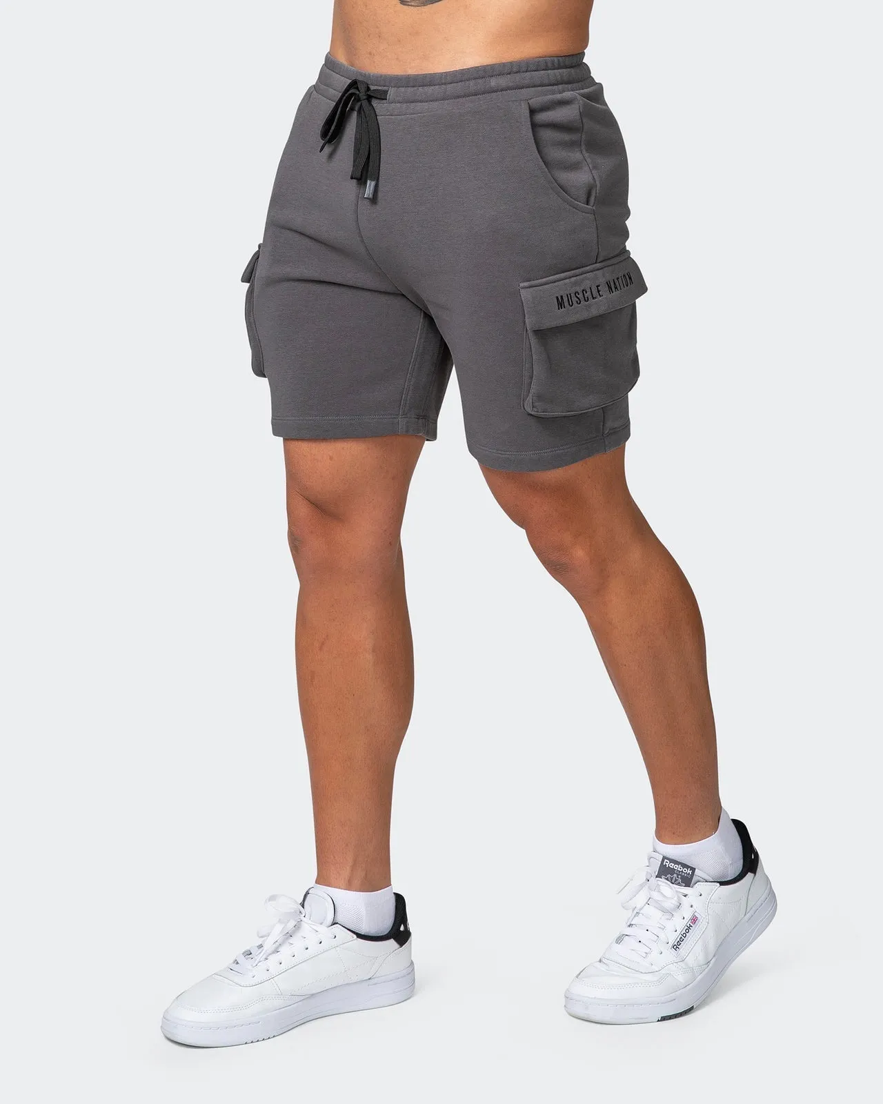 Cargo Vintage Shorts - Washed Charcoal