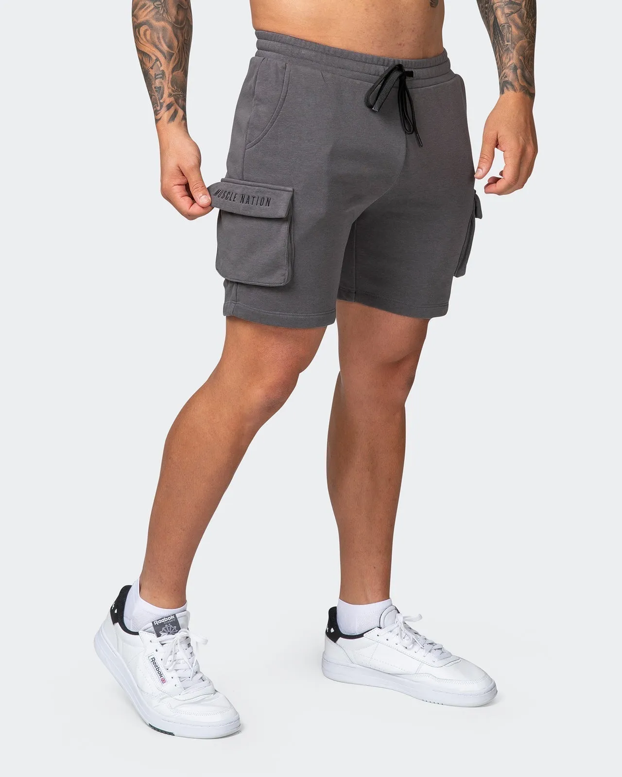 Cargo Vintage Shorts - Washed Charcoal