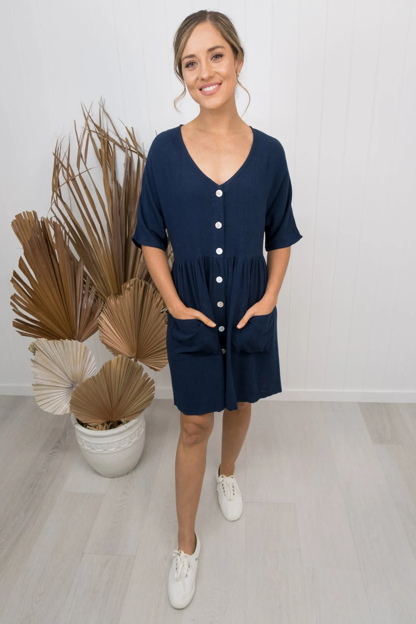 Cassidy Dress -Navy