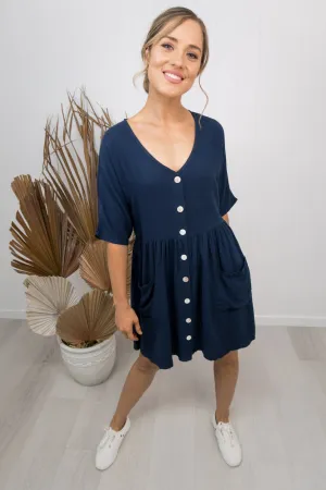 Cassidy Dress -Navy