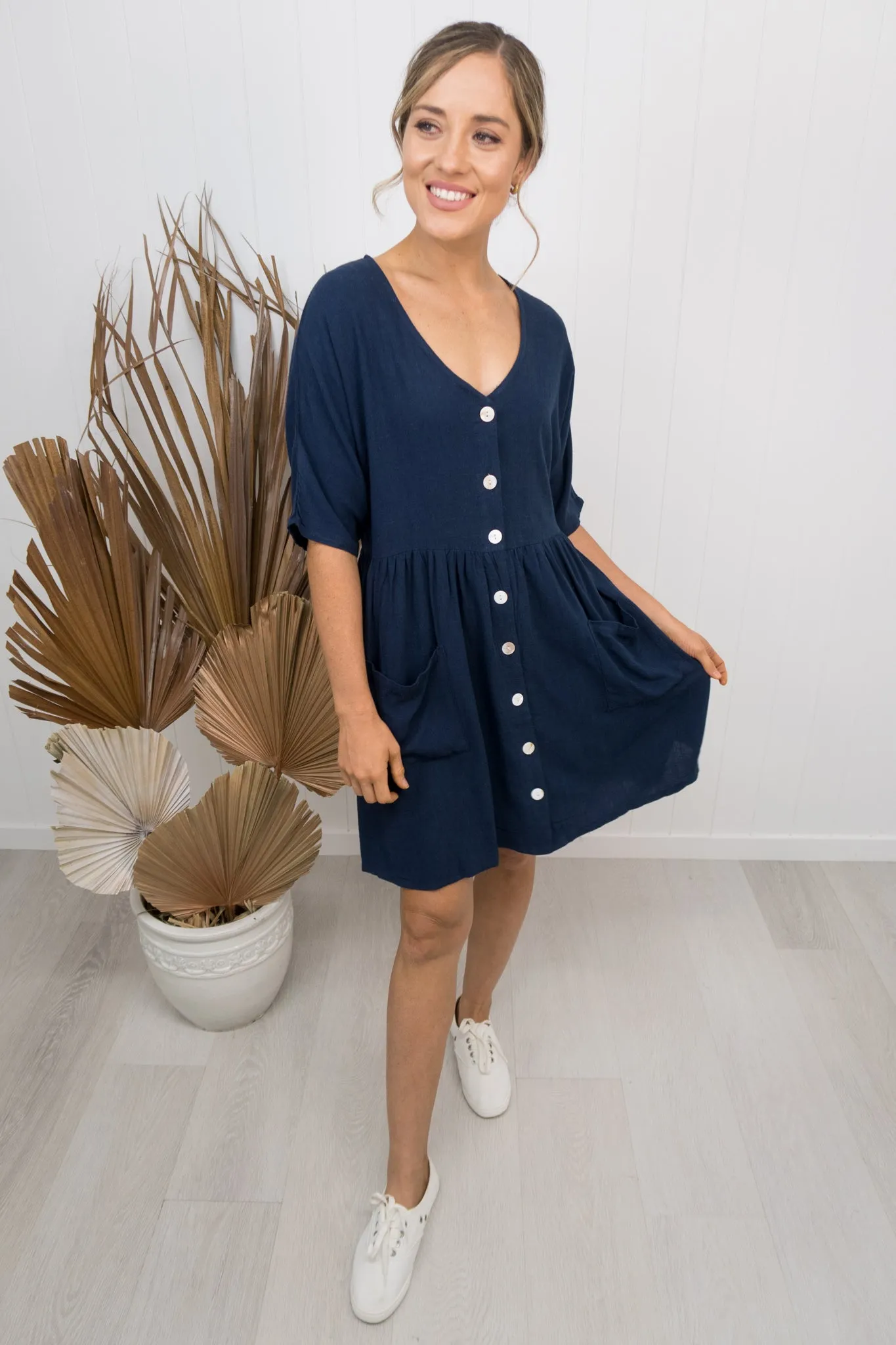 Cassidy Dress -Navy