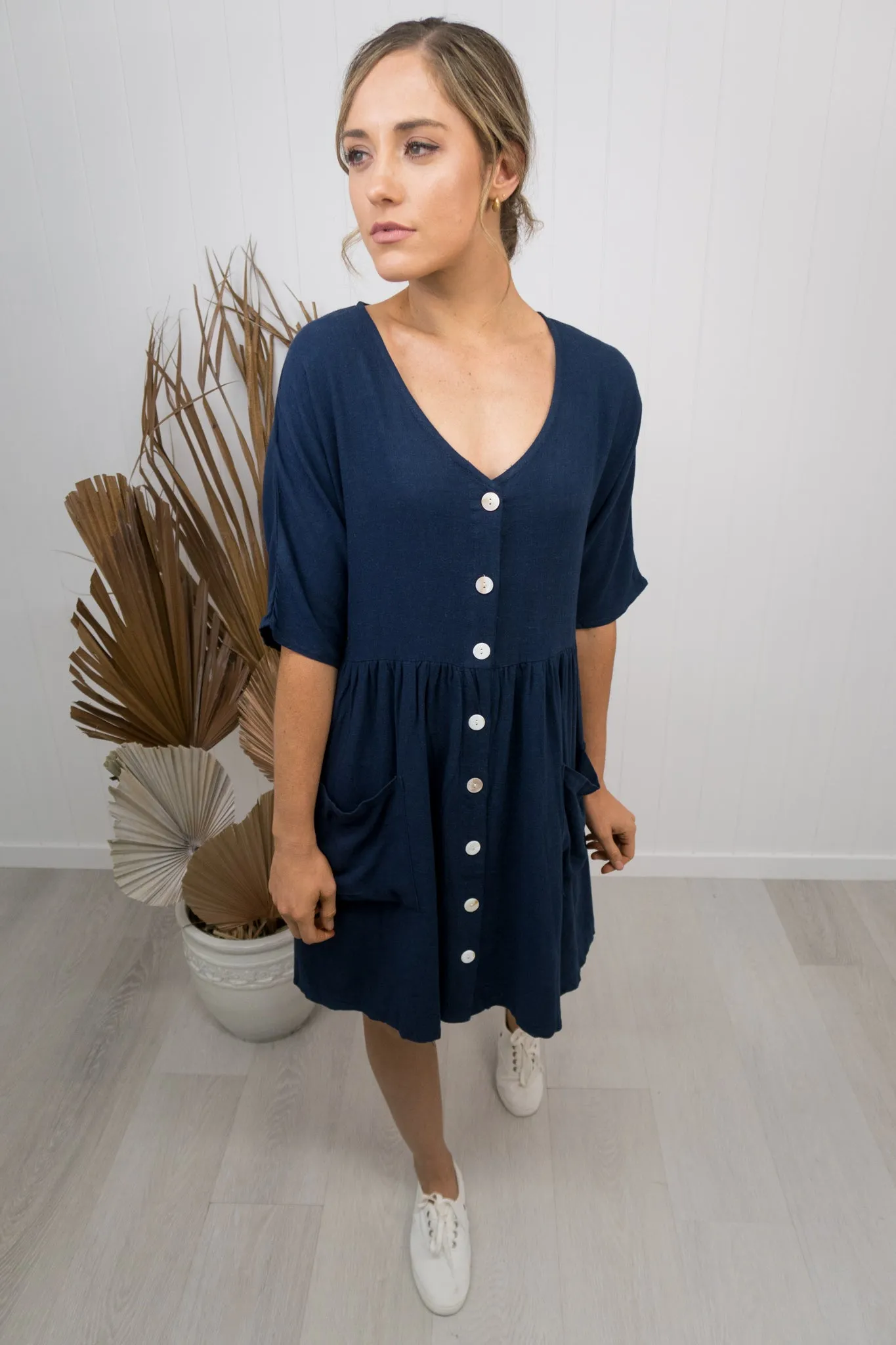 Cassidy Dress -Navy