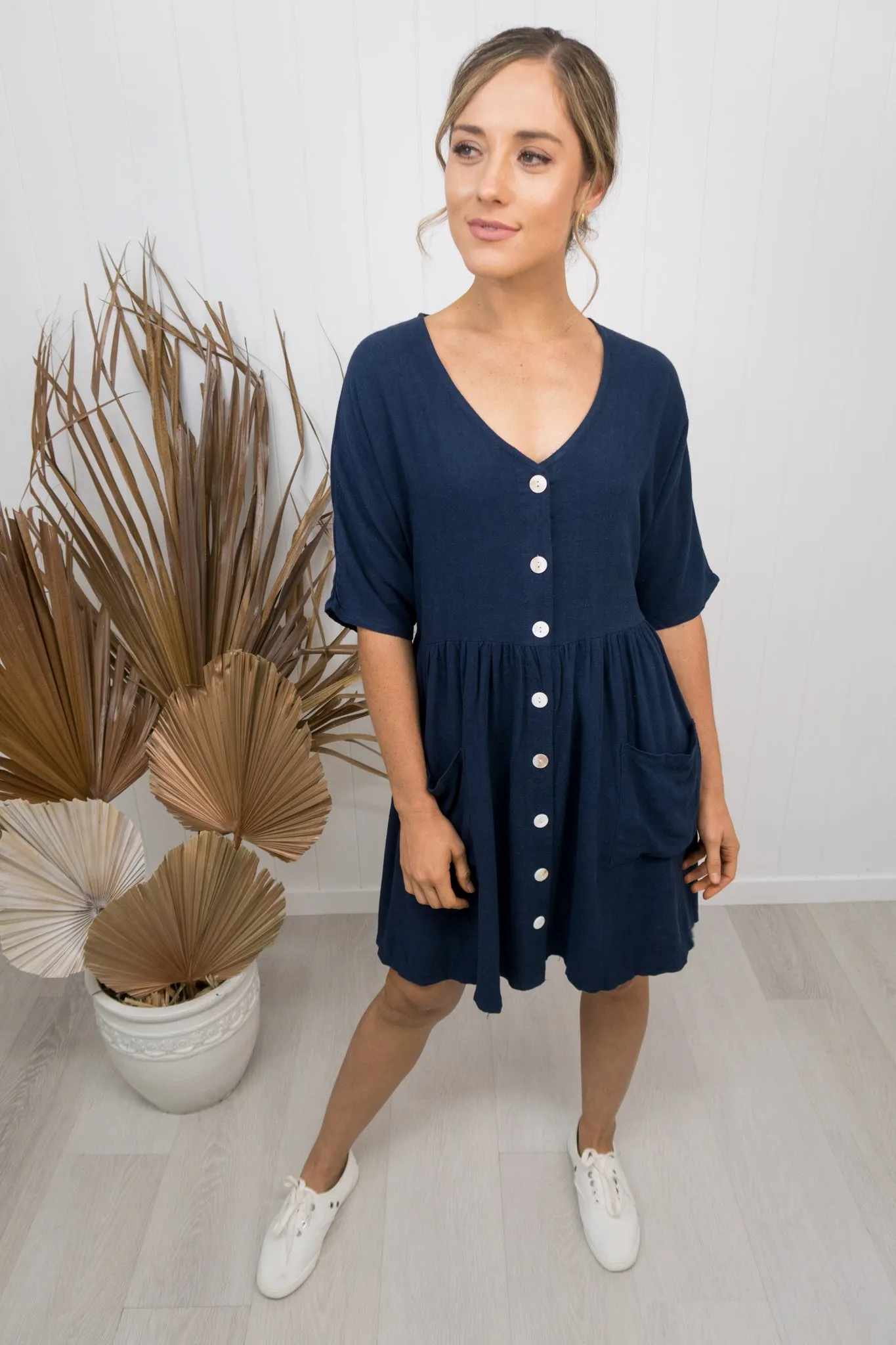 Cassidy Dress -Navy