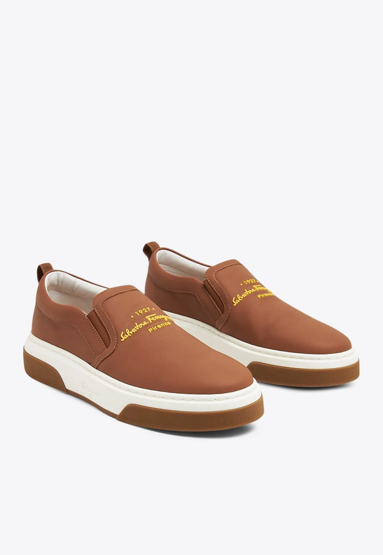 Cassina Leather Slip-On Sneakers