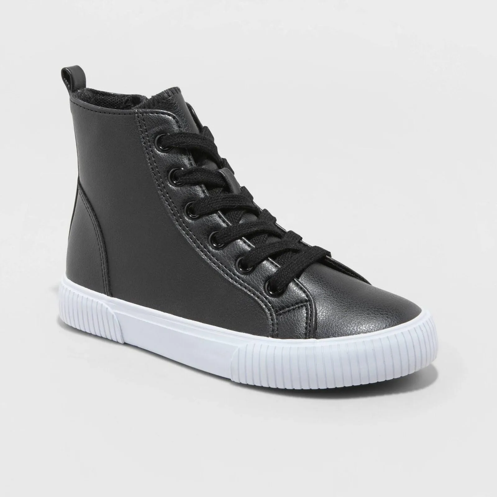 Cat & Jack Boys Youth Glenn High-Top Sneakers 87831385 Black 13