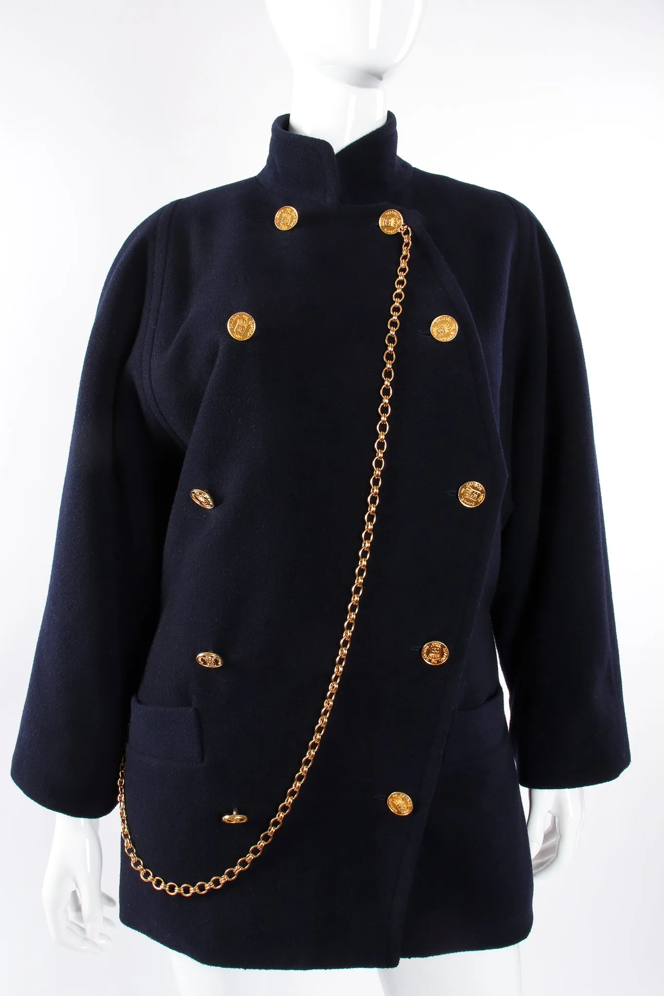 Chain Fob Cocoon Coat