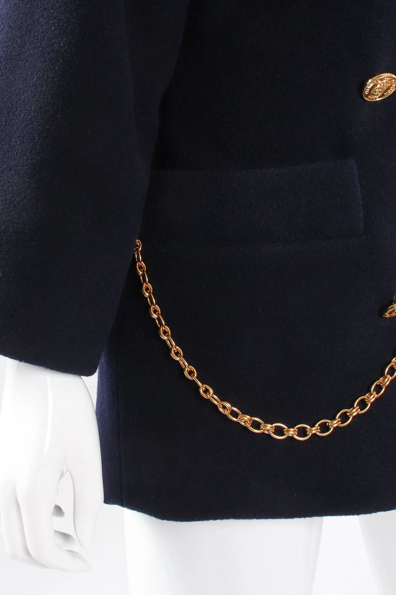 Chain Fob Cocoon Coat