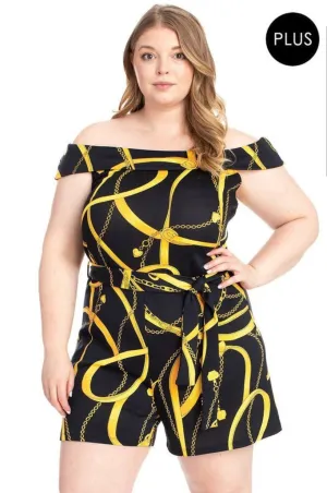 Chain Reaction Romper- Plus