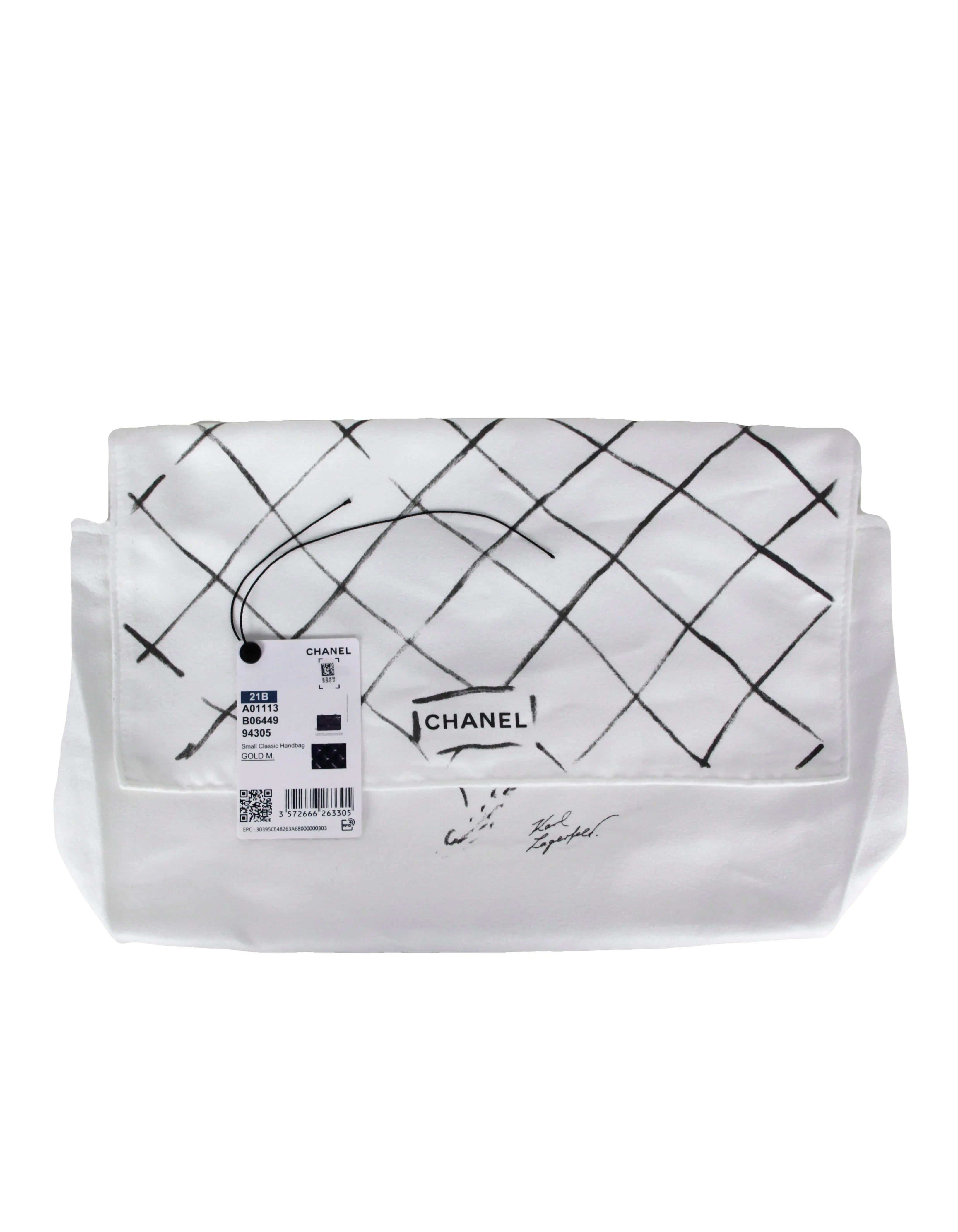 Chanel Black Lambskin Double Flap Small Classic Bag w/ RHW