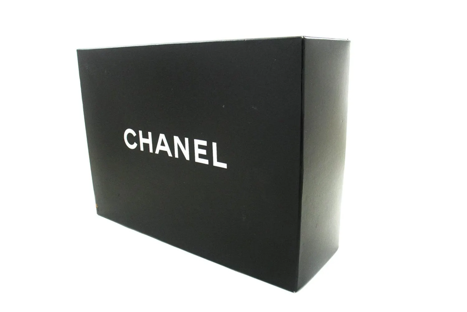 CHANEL Classic Double Flap 10" Chain Shoulder Bag Black Lambskin n07