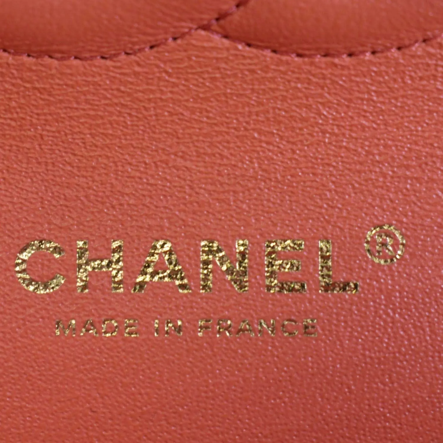 CHANEL Classic Medium Double Flap Quilted Leather Shoulder Bag Red