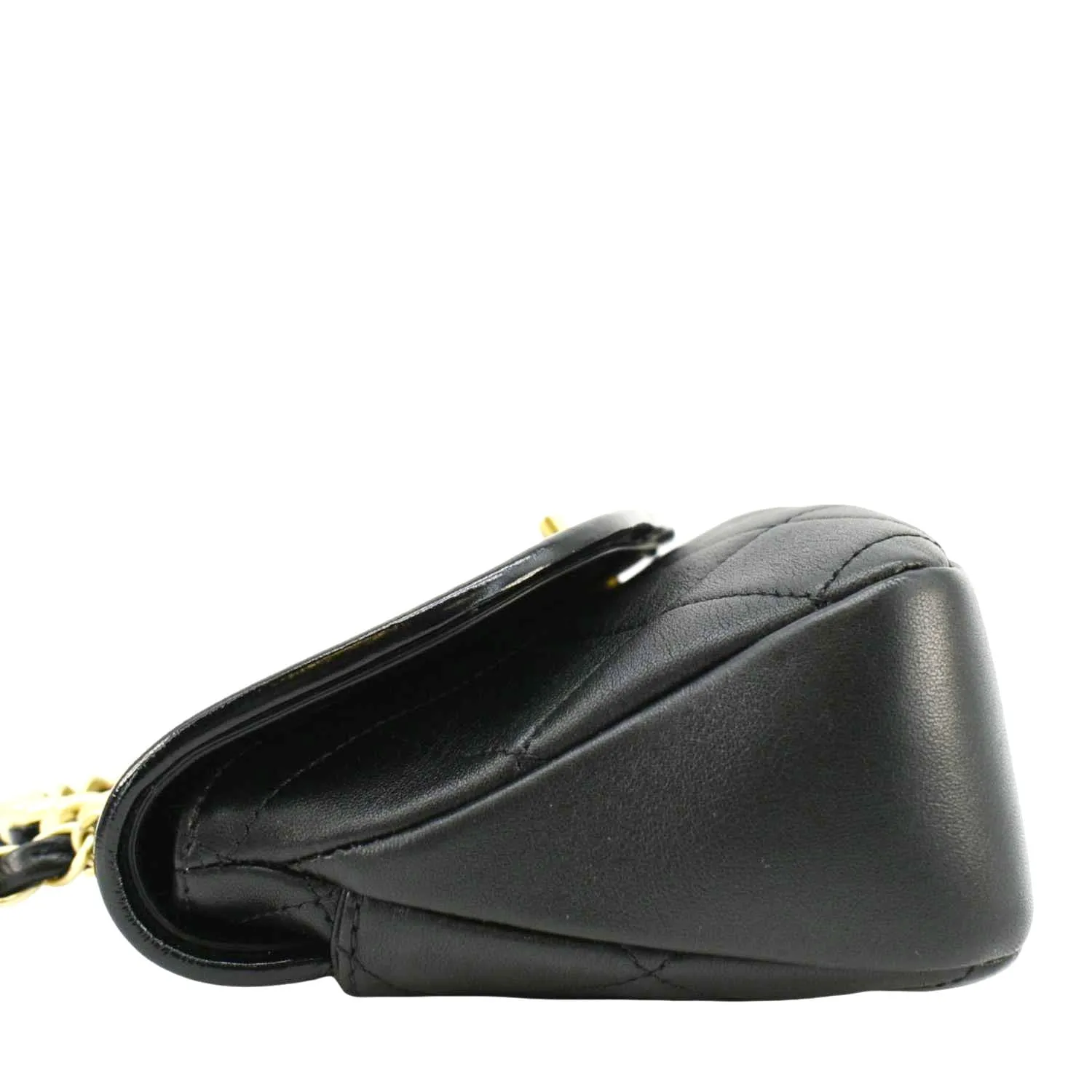 CHANEL La Parisienne Small Quilted Lambskin Leather Shoulder Bag Black