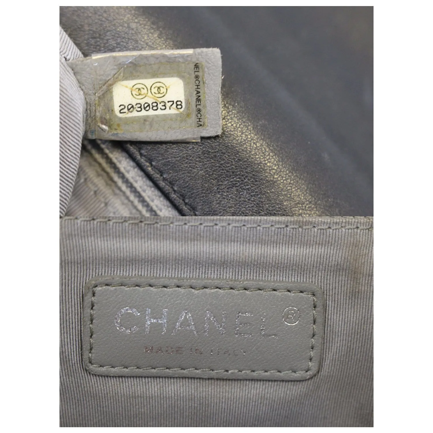 CHANEL Large Boy Flap Calfskin Quilted Leather Shoulder Bag Black