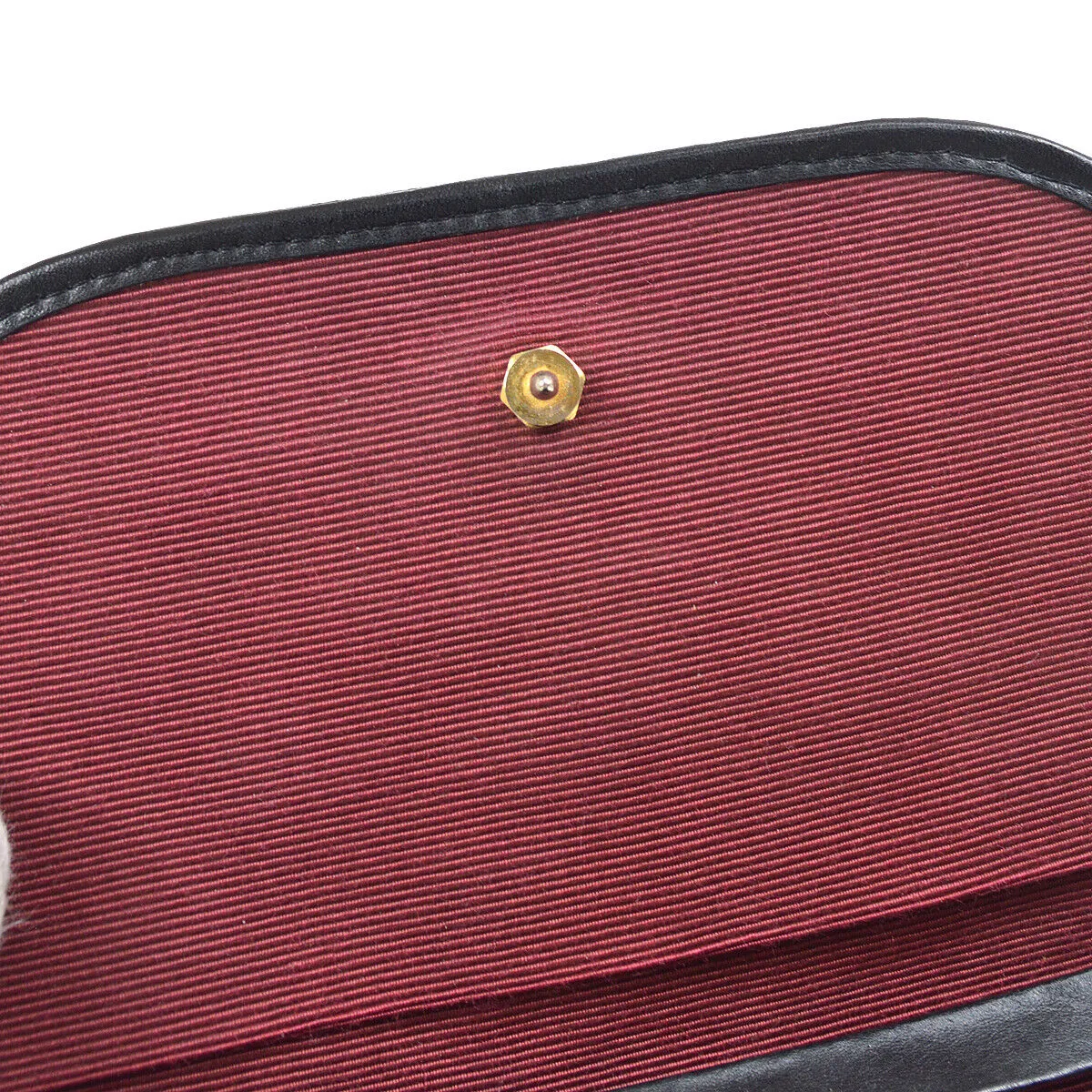 CHANEL Quilted CC Single Chain Shoulder Bag Purse Black Lambskin Vintage 80463