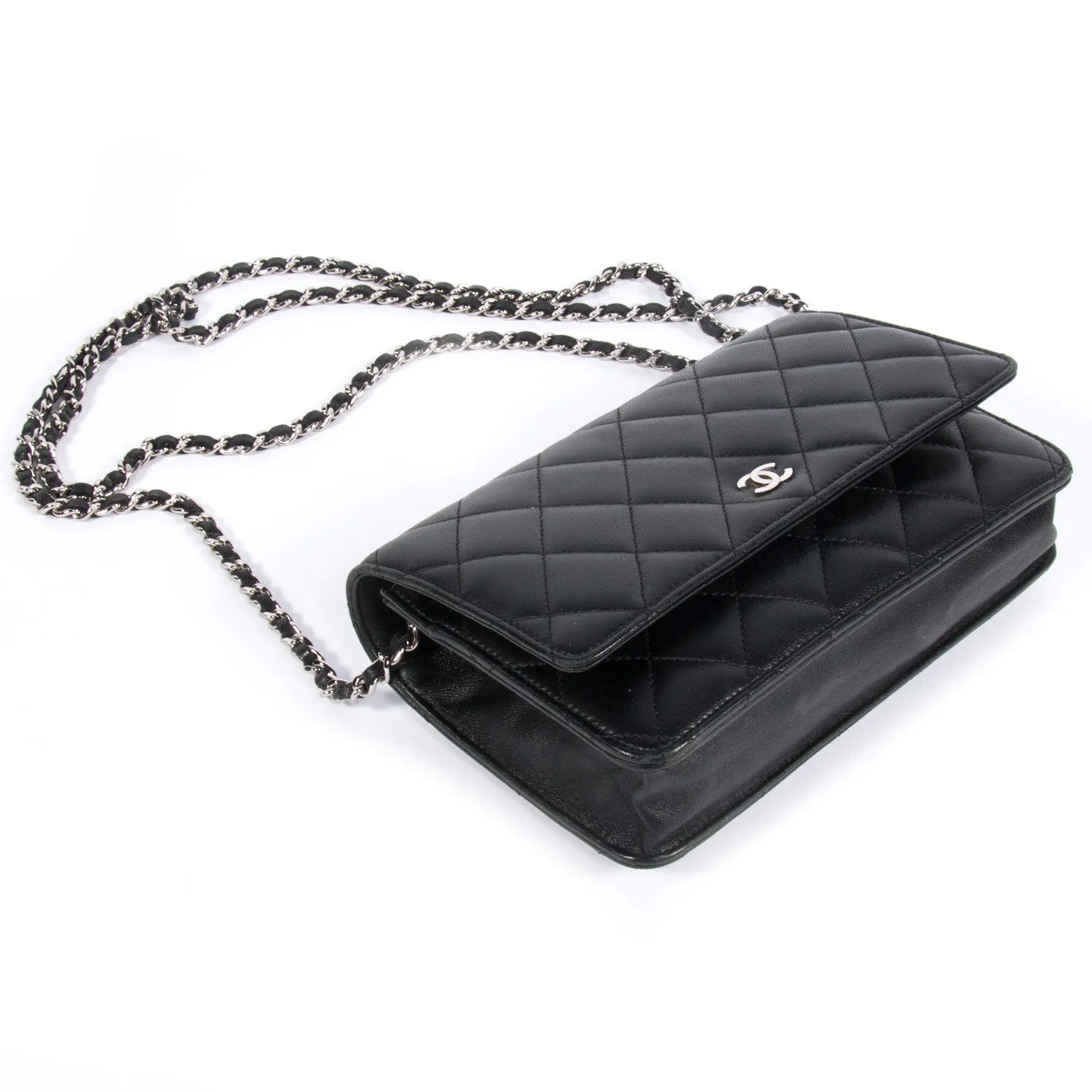 Chanel Quilted Chain Wallet