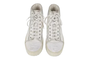 CHANEL SPORTS STREET STYLE HANDMADE LOGO SNEAKERS WHITE SIZE 41 WITH DUST COVER