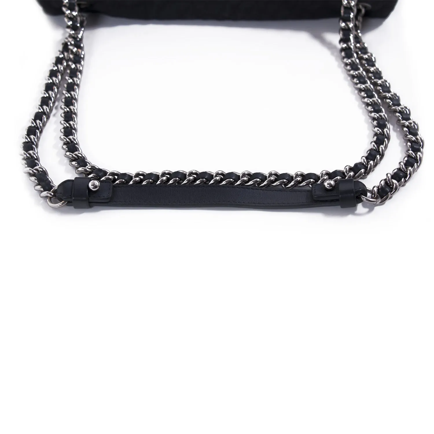 Chanel Stitched Camelia Jersey Flap Bag