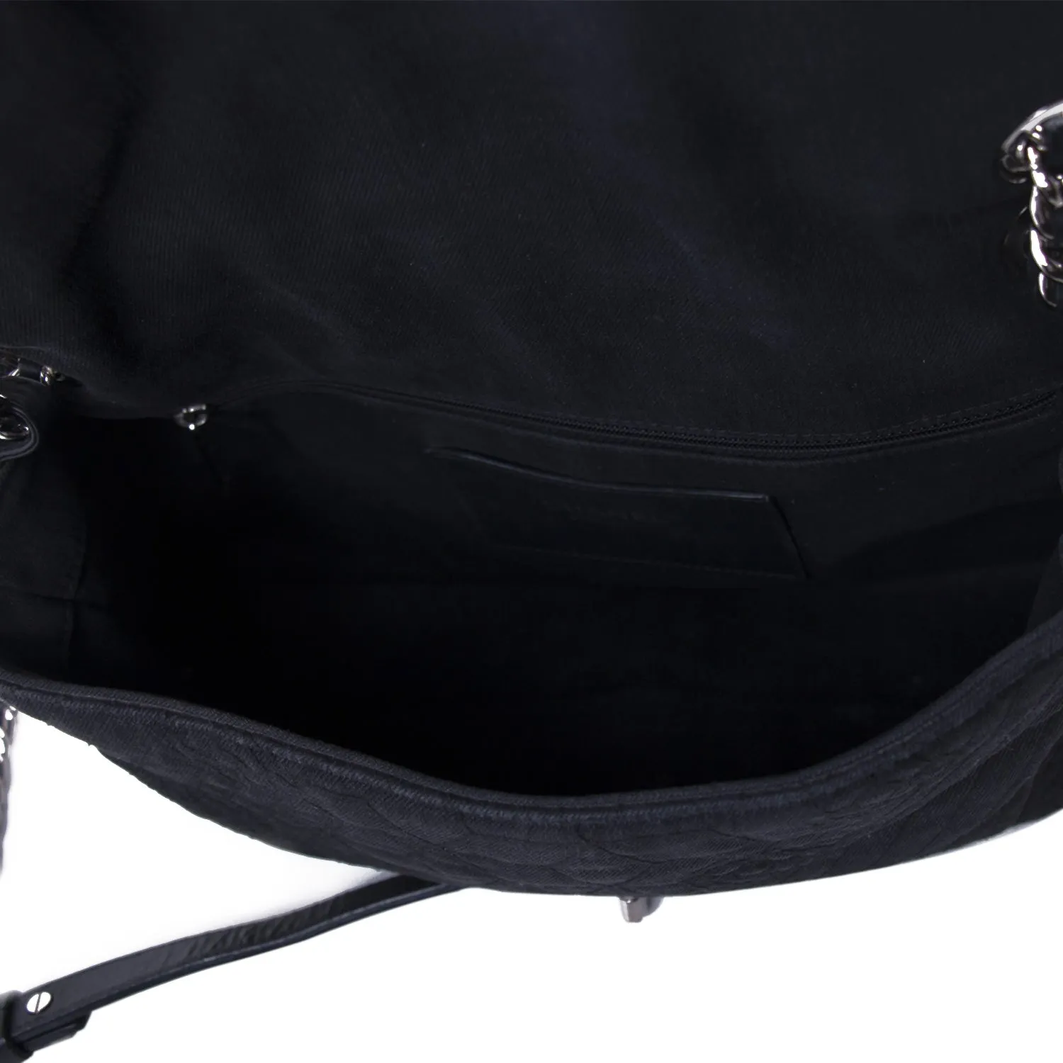 Chanel Stitched Camelia Jersey Flap Bag