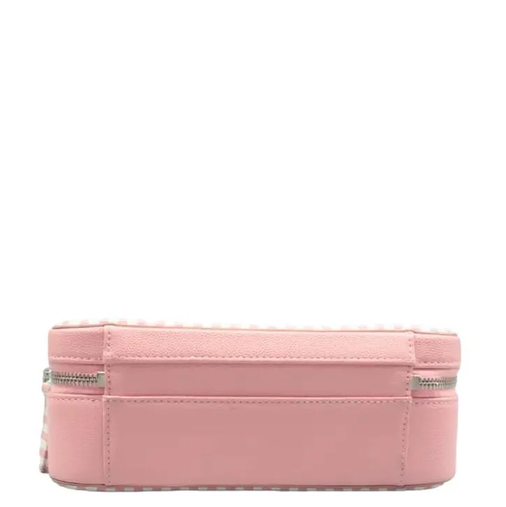CHANEL Vanity Case Filigree CC Medium Caviar Quilted Shoulder Bag Pink