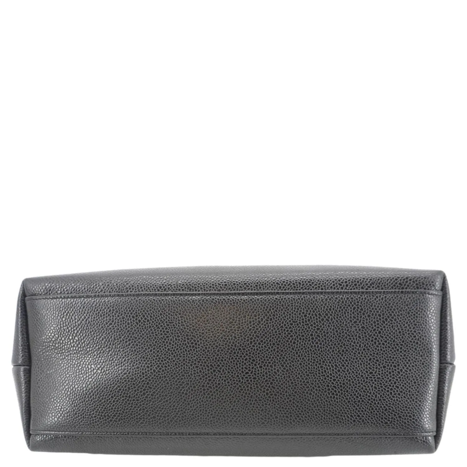 CHANEL Vintage Timeless CC Caviar Leather Chain Shoulder Strap Black