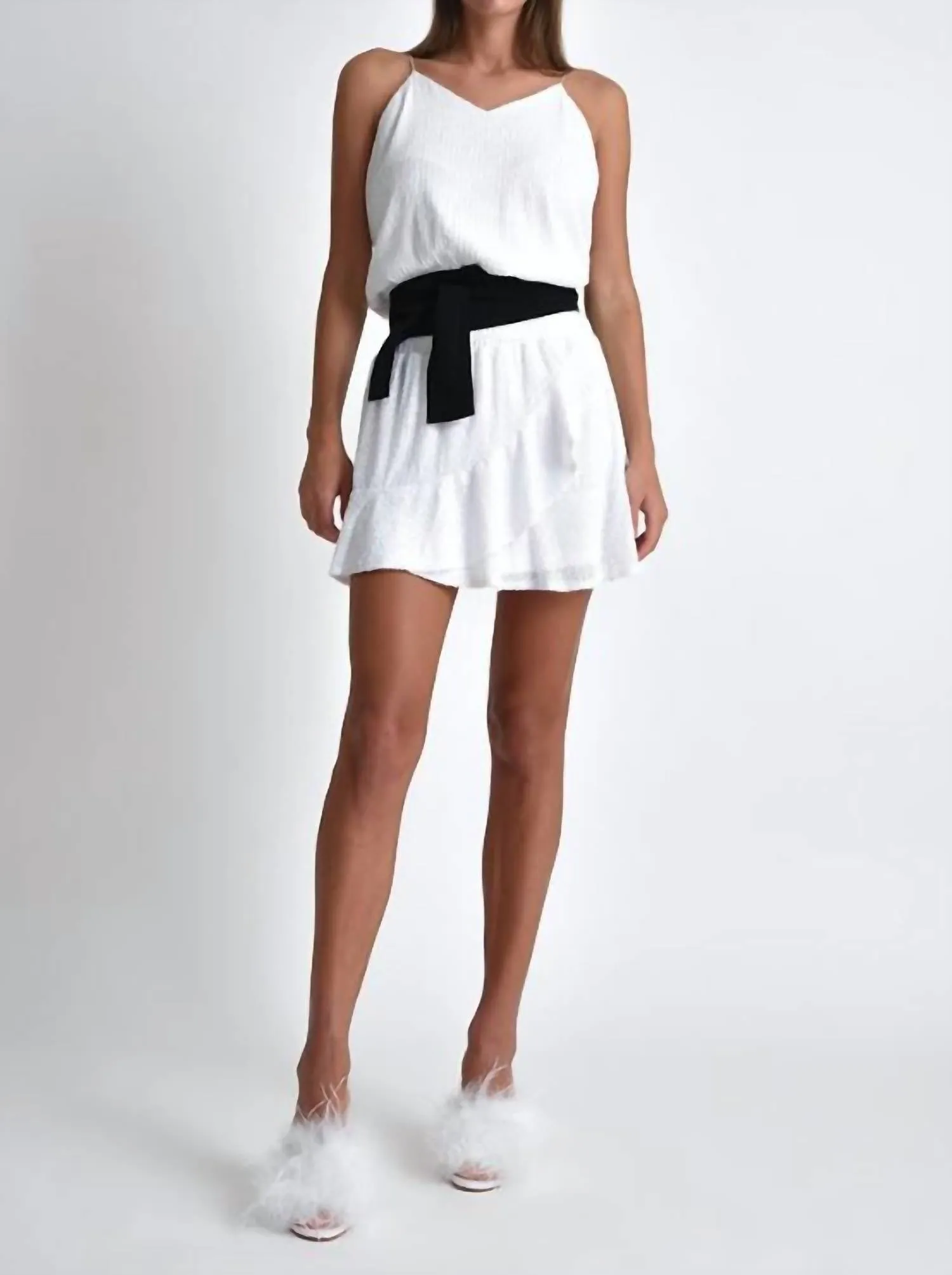 Charlie Sequins Ruffle Skirt