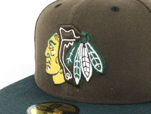 Chicago Blackhawks New Era 59Fifty Fitted Hat (Beef and Broccoli Gray Under Brim)