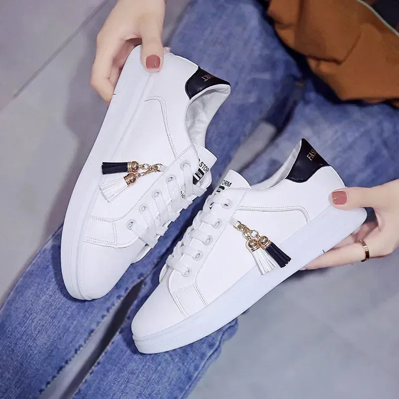 ChicVenture Women's Casual White Running Sneakers