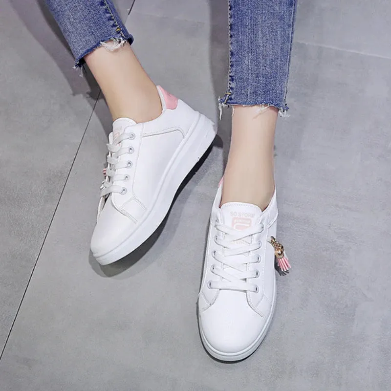 ChicVenture Women's Casual White Running Sneakers