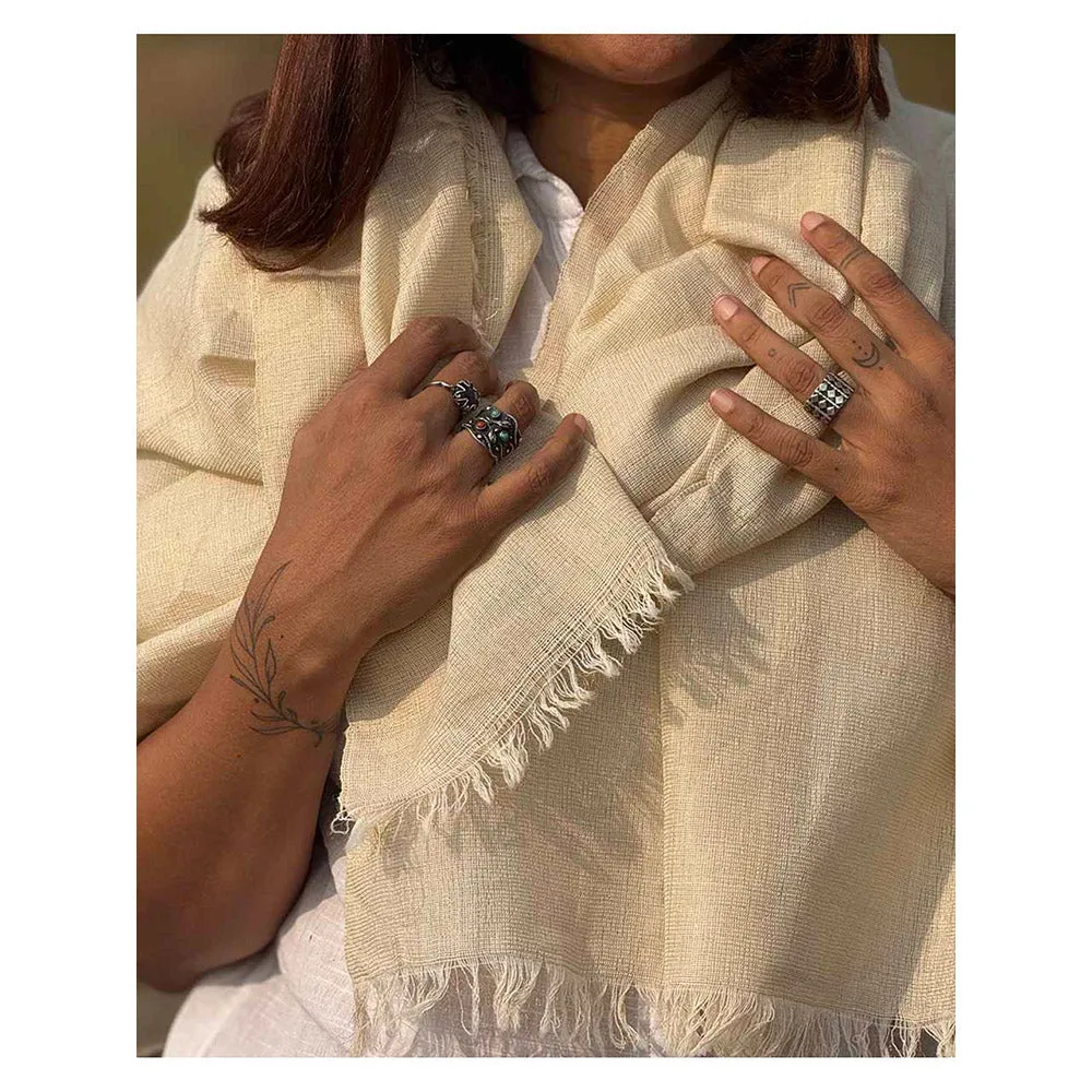 Chidiyaa Sardi Ki Dhoop Alpine Glow Pure Wool Zari Shawl