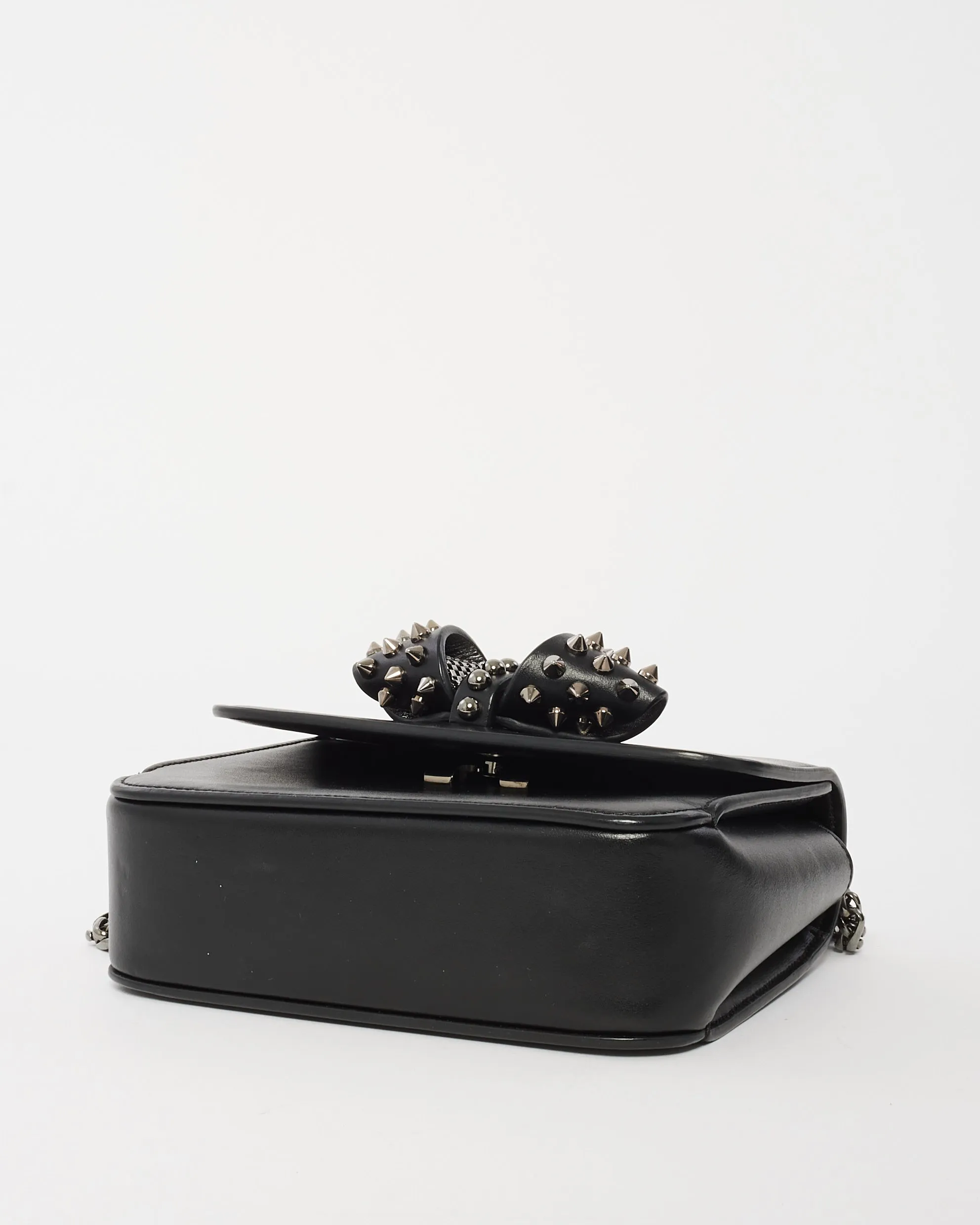 Christian Louboutin Black Leather Sweet Charity Crossbody Bag