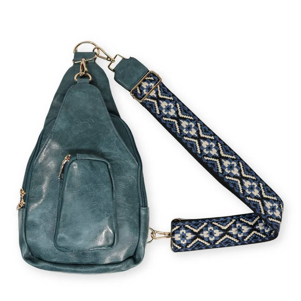 Christmas Hailey Crossbody Sling Bag - Sea