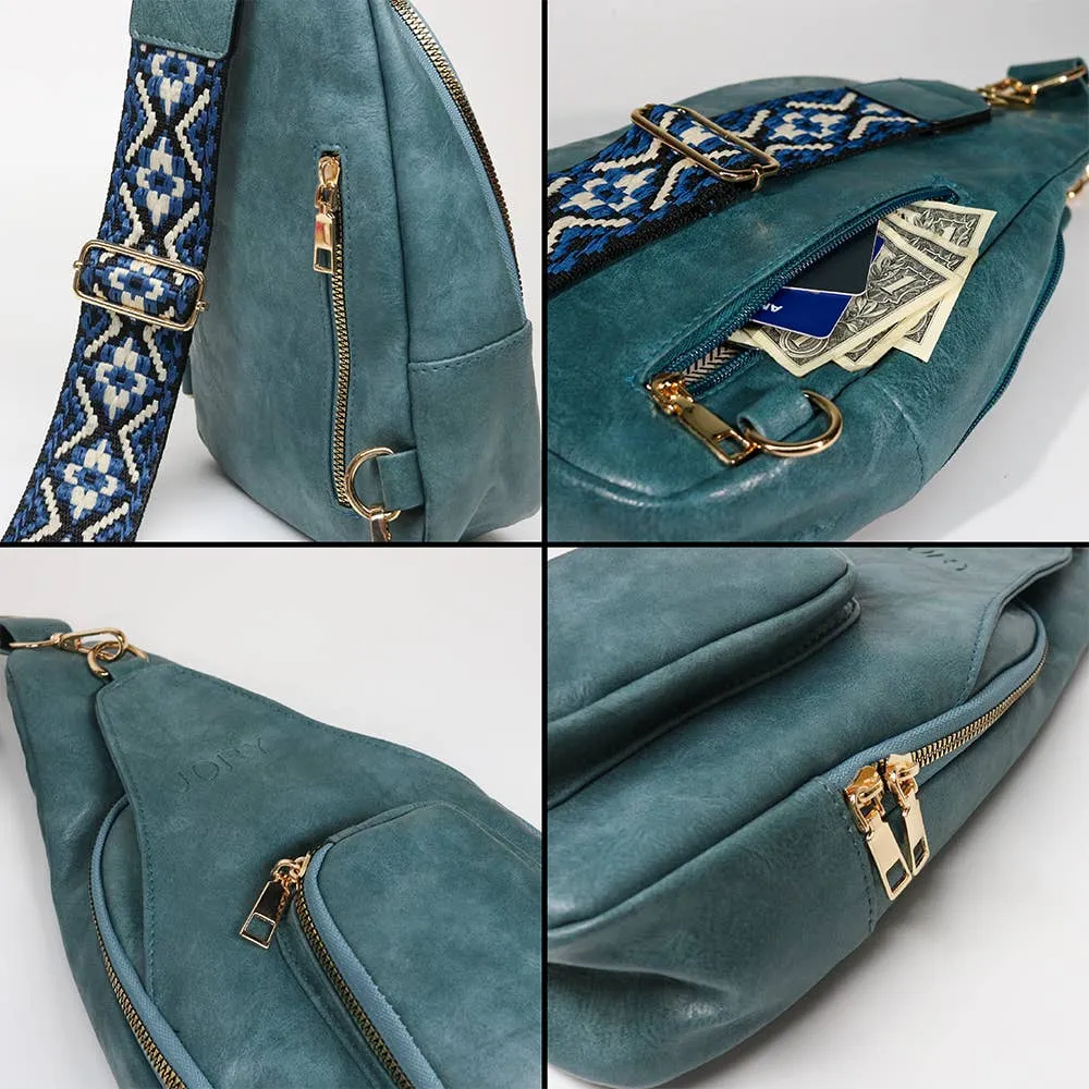 Christmas Hailey Crossbody Sling Bag - Sea