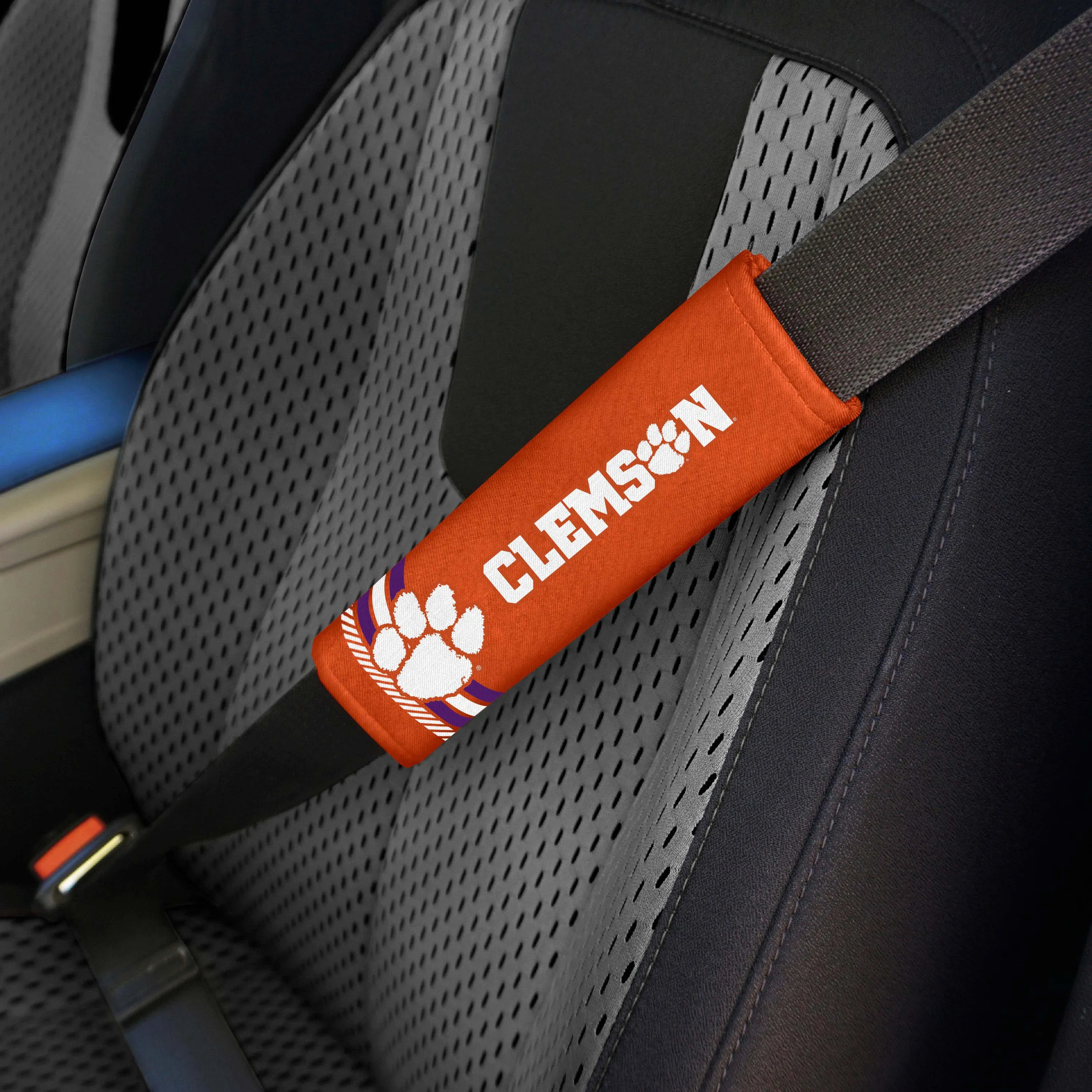 Clemson University Rally Seatbelt Pad - Pair