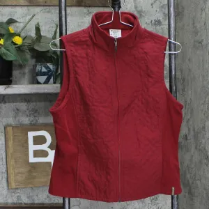 Columbia Womens Lightweight Quilted Fleece Mixed Vest 16703beb47f243 Red S