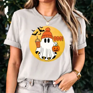 Comfort Colors Halloween Ghost Shirt, Halloween Shirt, Halloween Gift, Halloween Pumpkin Shirt, Spooky Season Shirt, Trick or Treat Shirt