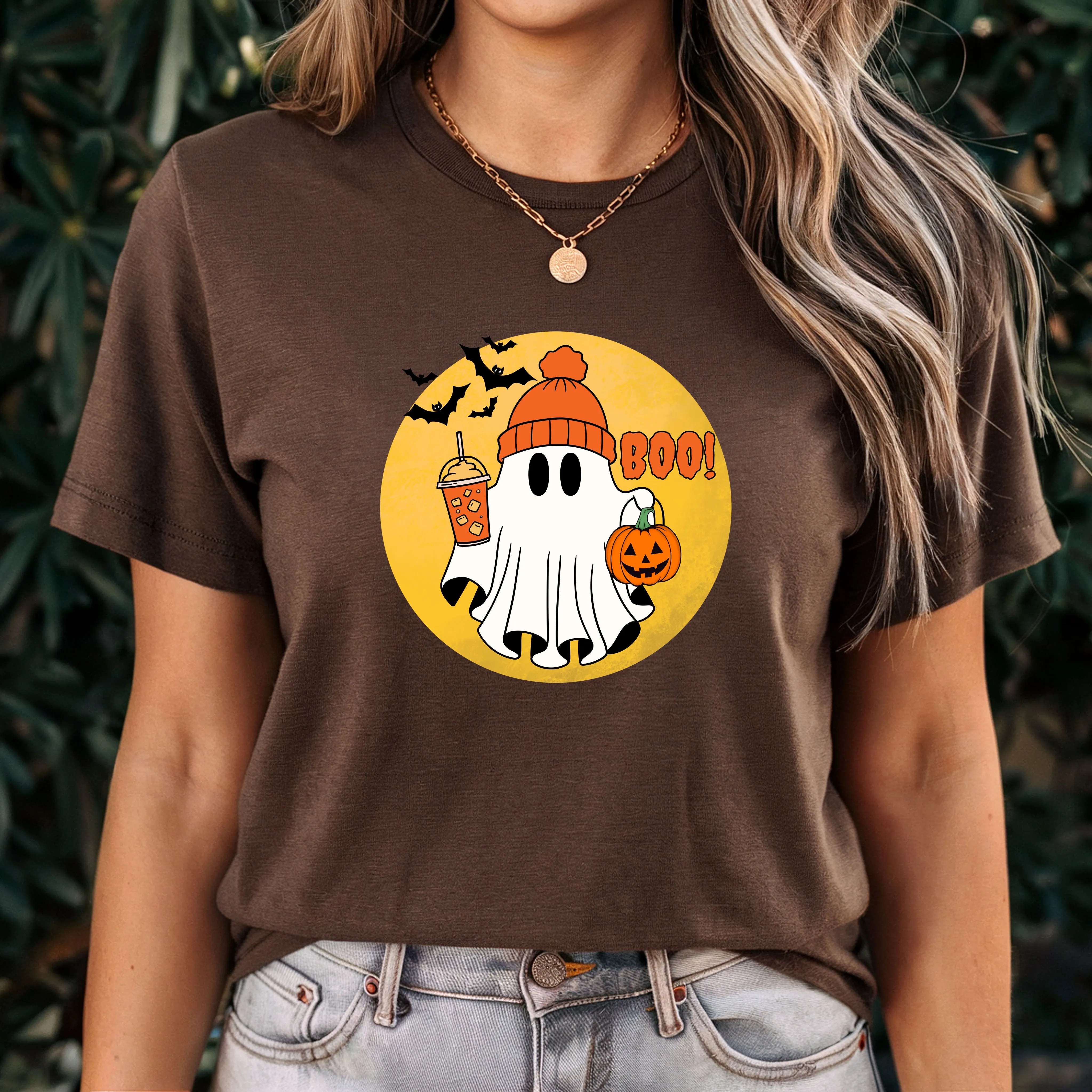 Comfort Colors Halloween Ghost Shirt, Halloween Shirt, Halloween Gift, Halloween Pumpkin Shirt, Spooky Season Shirt, Trick or Treat Shirt