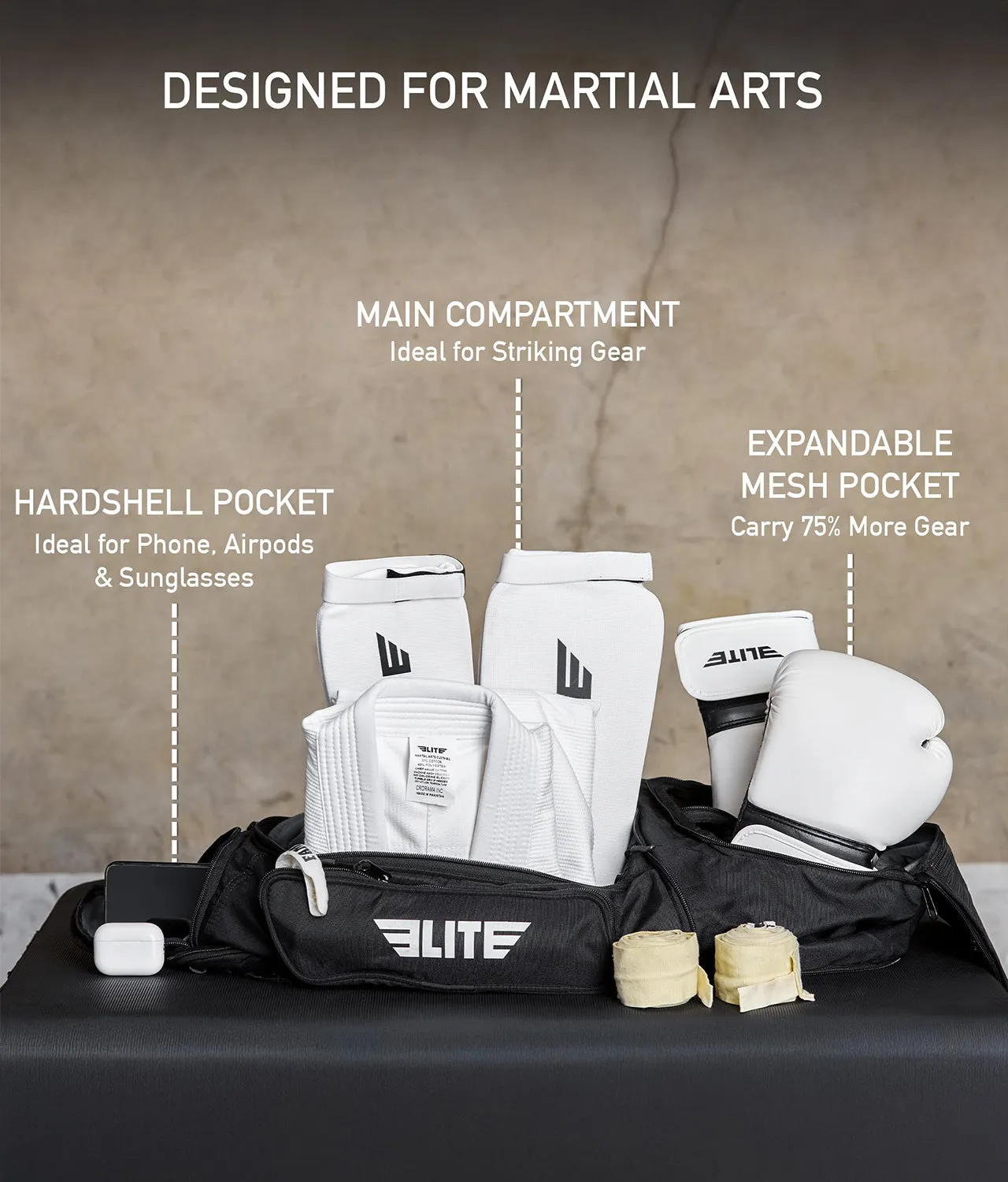 Convertible Black Gym Bag & Backpack