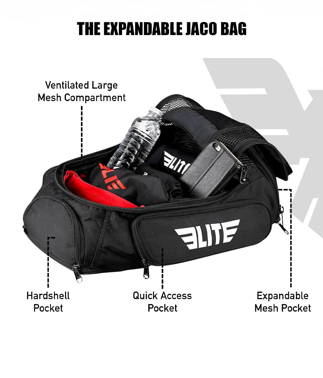 Convertible Black Gym Bag & Backpack