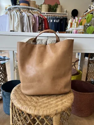 Convertible Leather and Wool Backpack (Est. Retail $220, as found, wear)