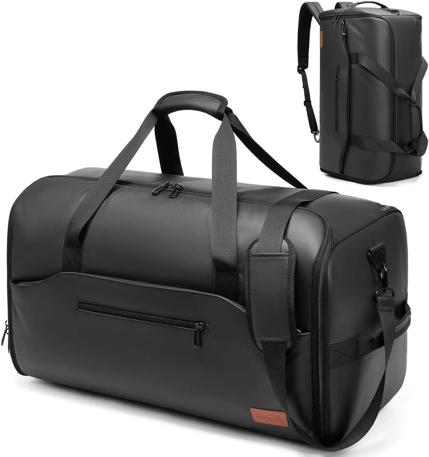 Convertible Travel Garment Bag with Shoe Compartment and Shoulder Strap
