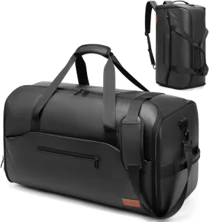 Convertible Travel Garment Bag with Shoe Compartment and Shoulder Strap