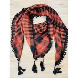 COTTON TASSELED SOFT SCARF