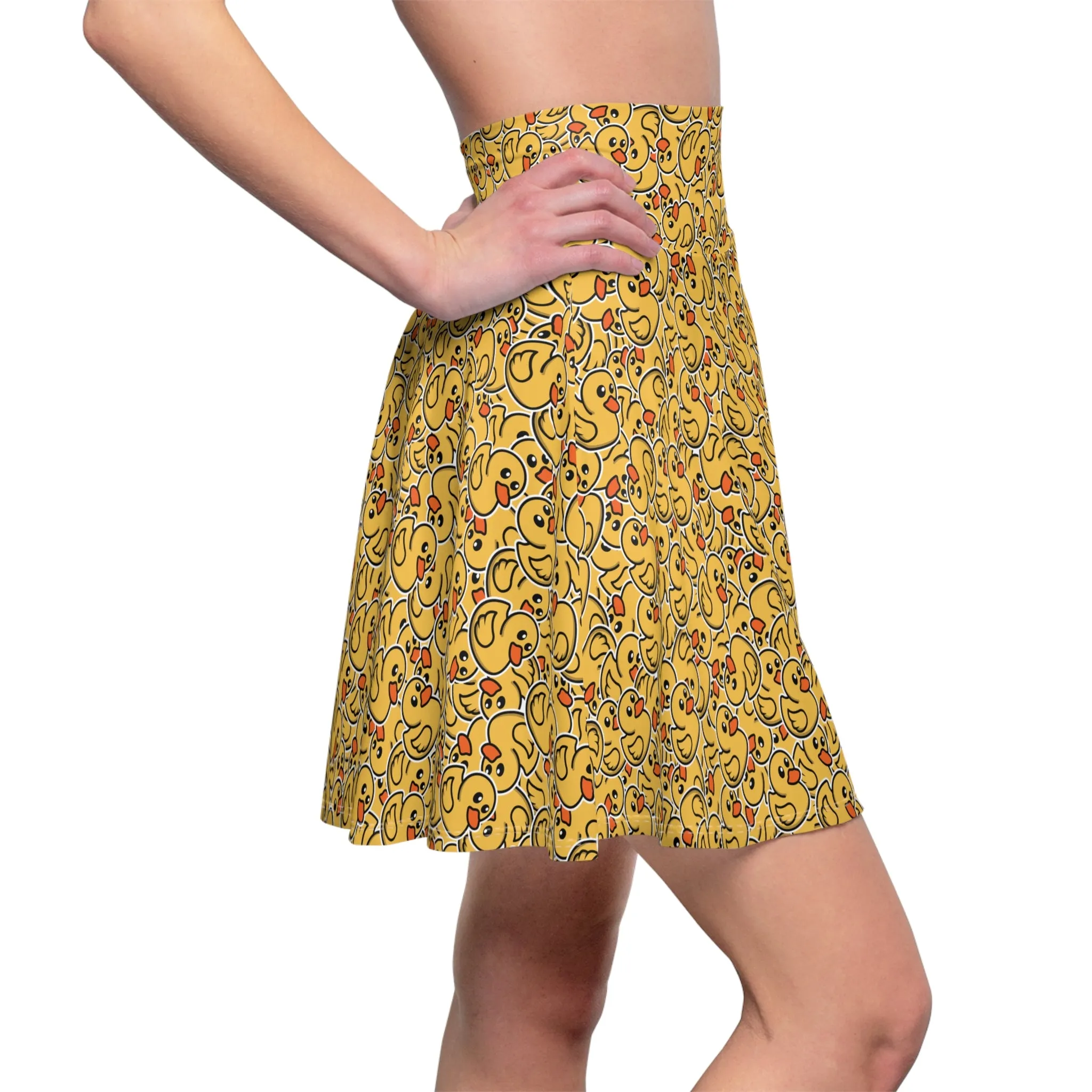 CruisingDucks Gear - Women's Skater Skirt - "Feathered Flow"
